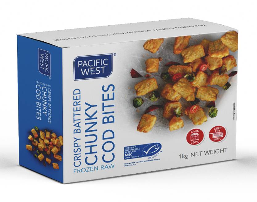 PACIFIC WEST CRISPY BATT. COD BITES 6X1K 6X1KG