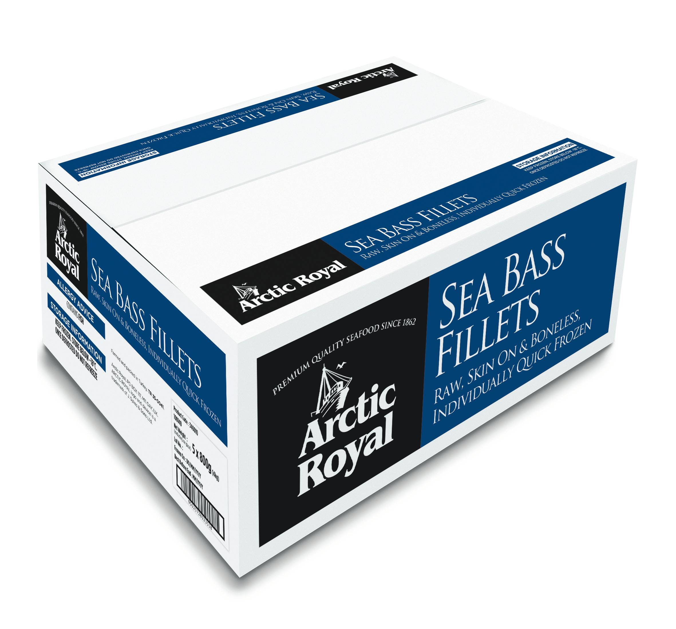SEABASS FILLET 90-110G TWIN VAC  X10
