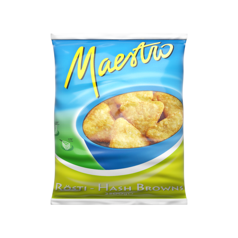 MAESTRO HASH BROWNS  4X2.5KG 4X2.5KG