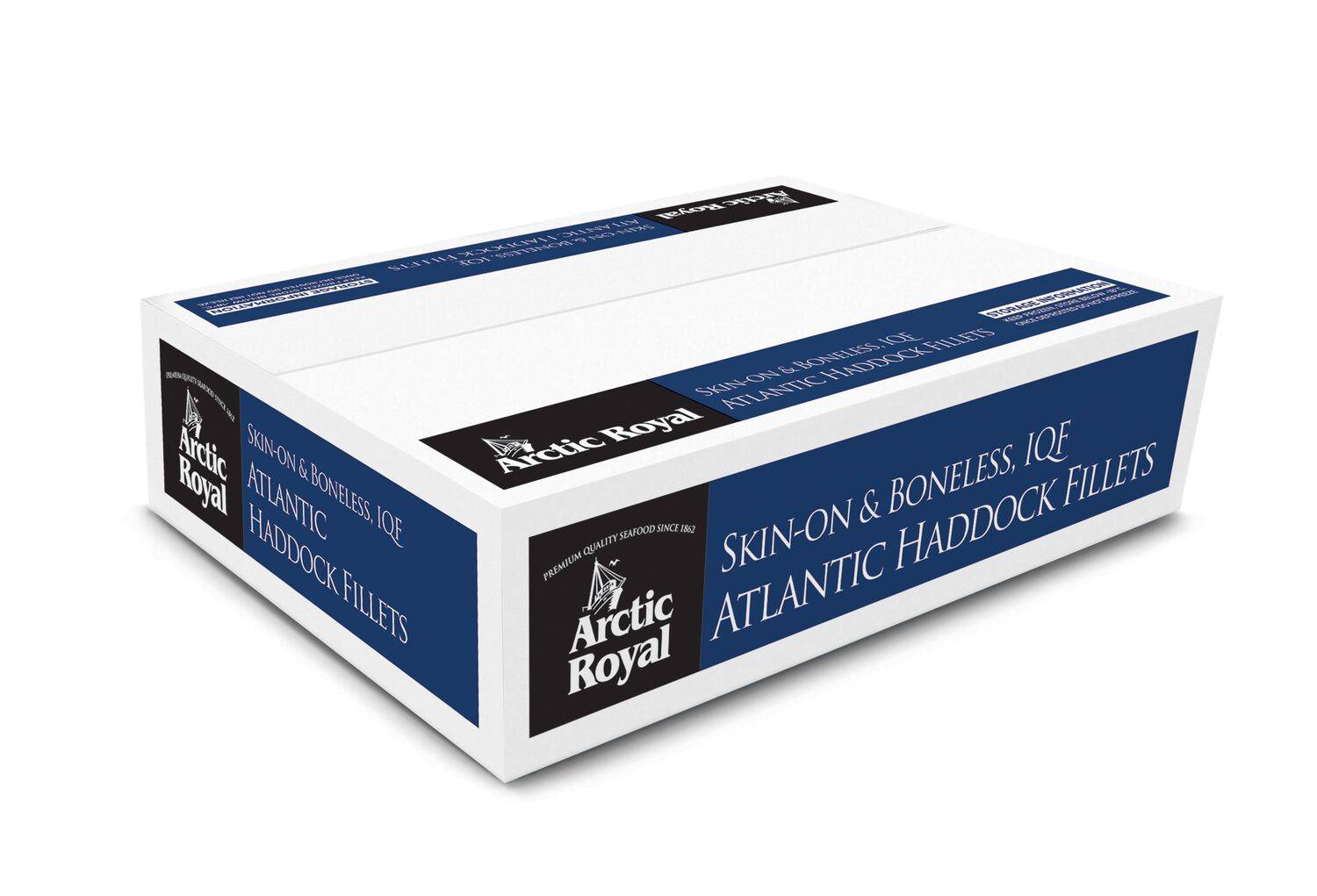 ARCTIC ROYAL SKIN-ON BONELESS HADDOCK FILLET 140-170G X25 MSC