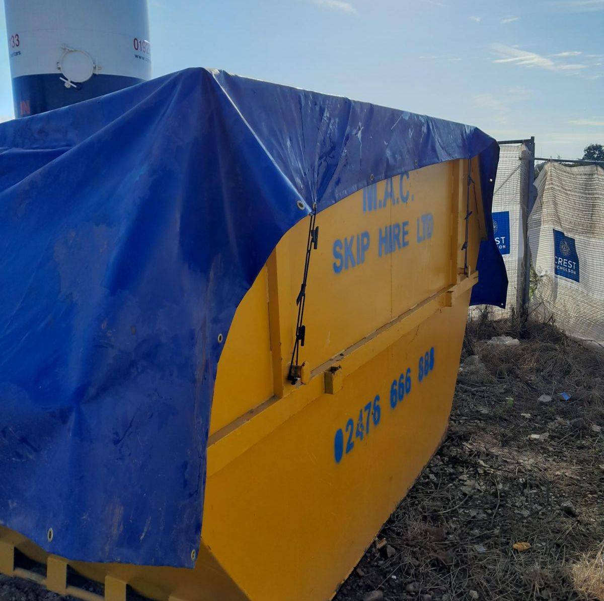 Large Skip Cover