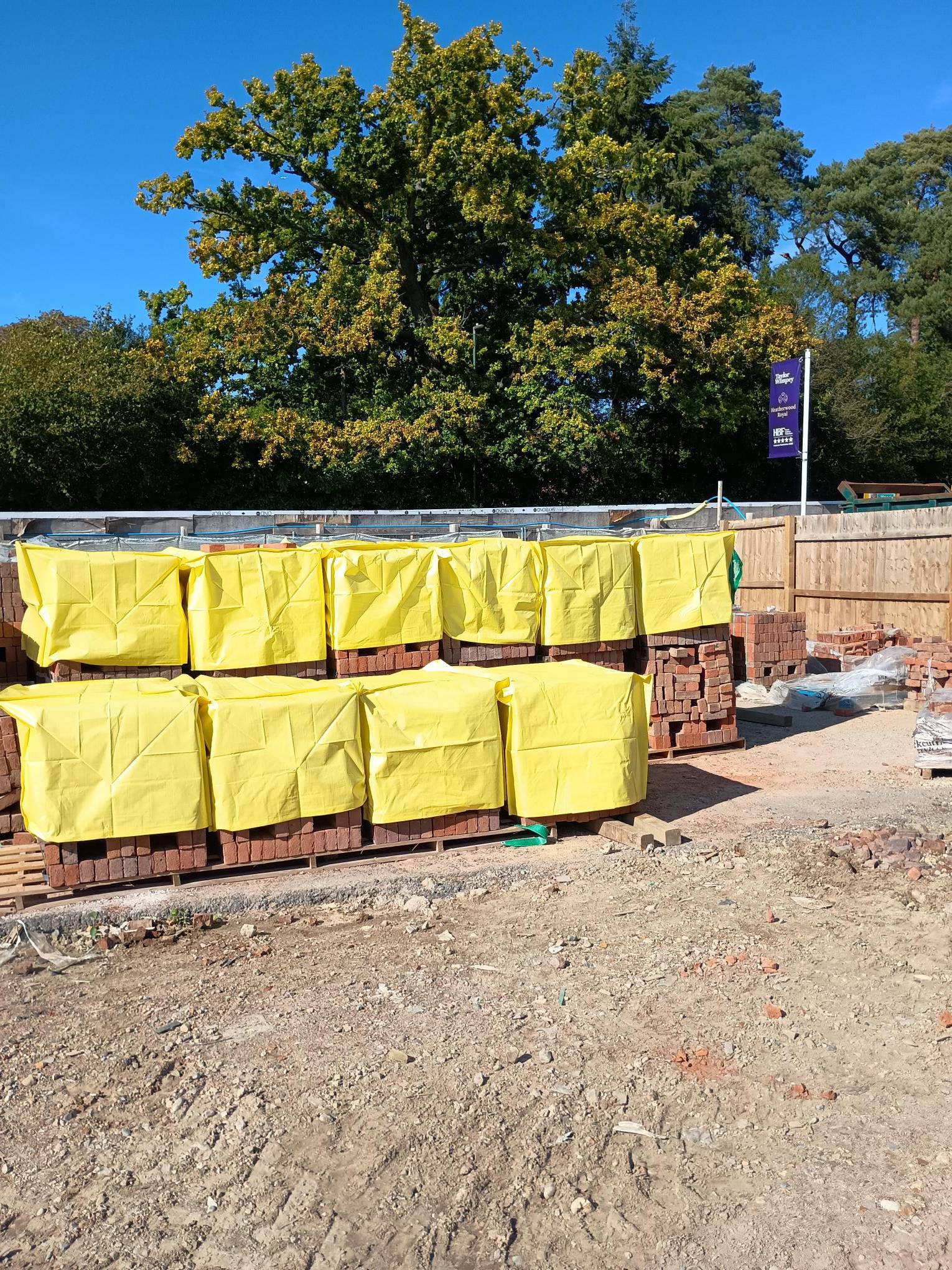 Brickshield Pallet Cover Yellow - 10 pack
