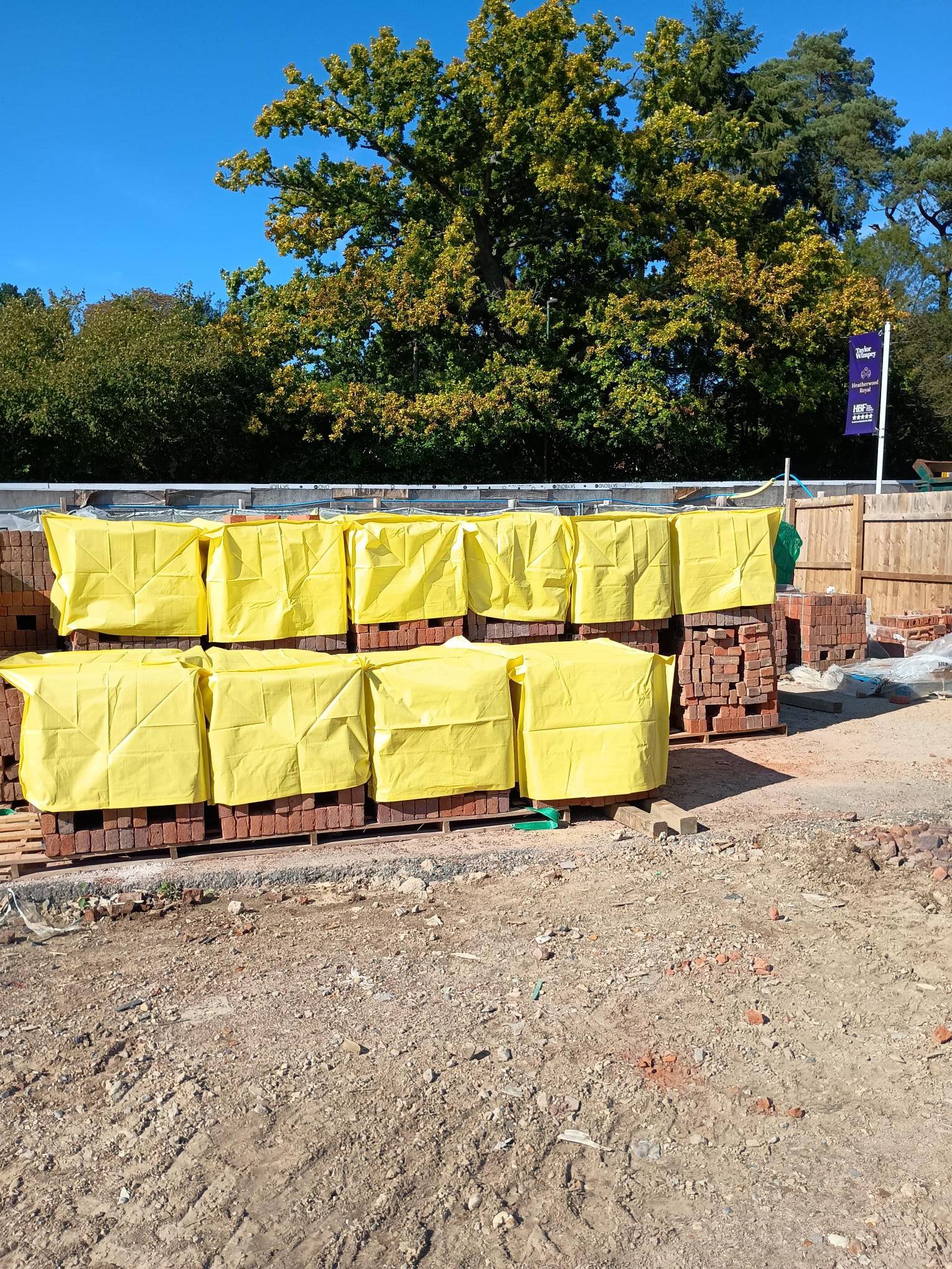 Brickshield Pallet Cover Yellow - 10 pack