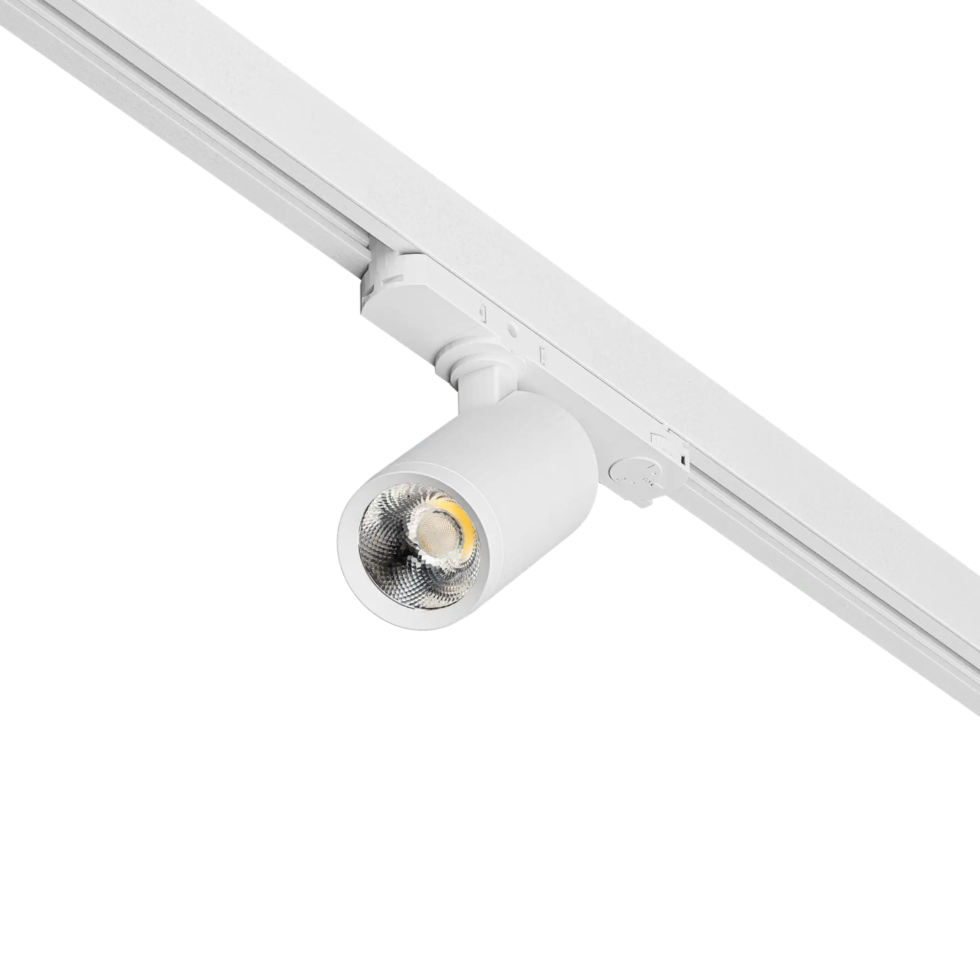 Track mounted non-dimming in white