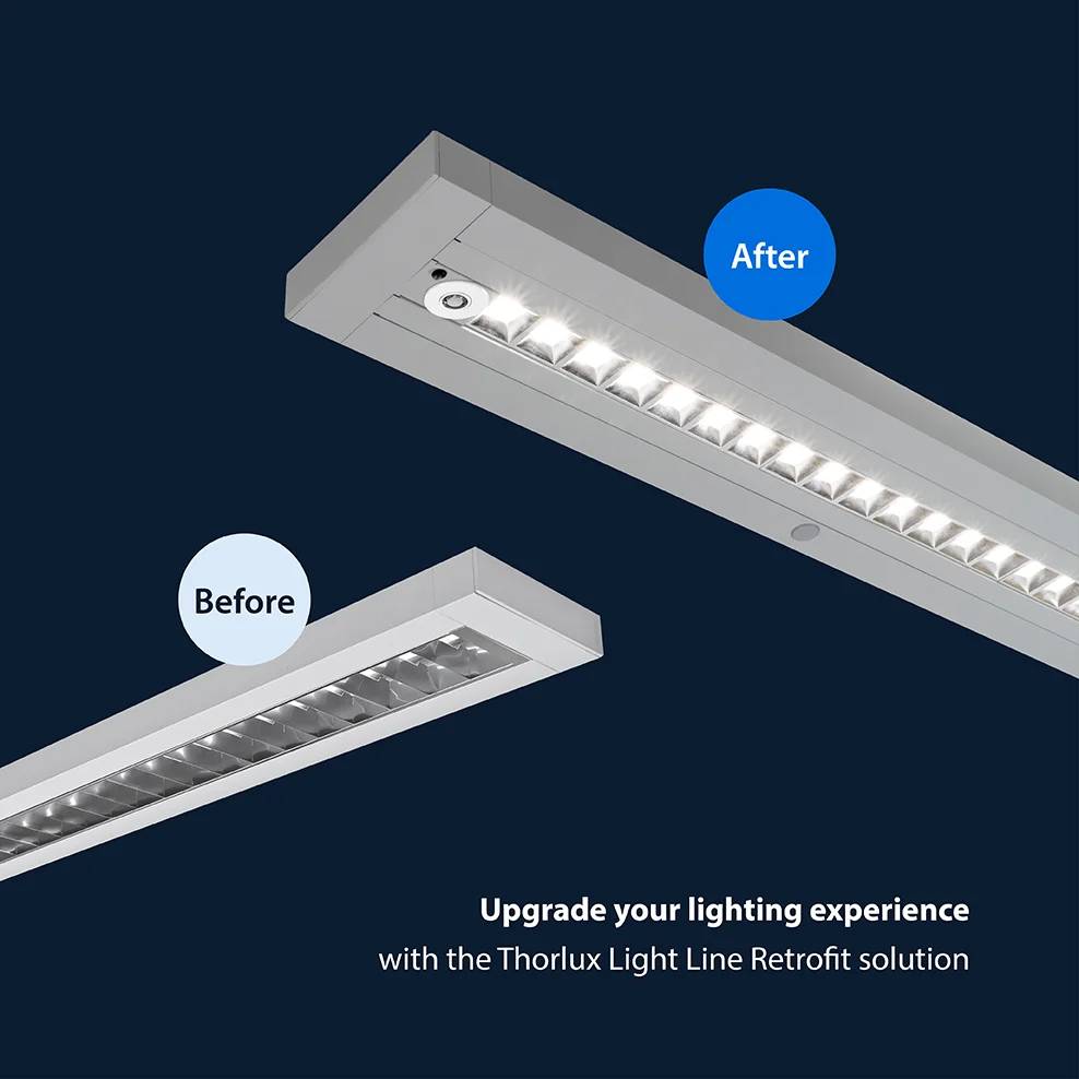 Thorlux Light Line Retrofit Feature