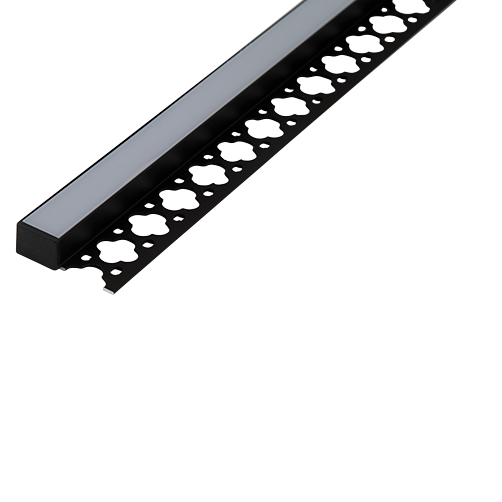 2m Plaster In Outside Edge Profile IP20 Black
