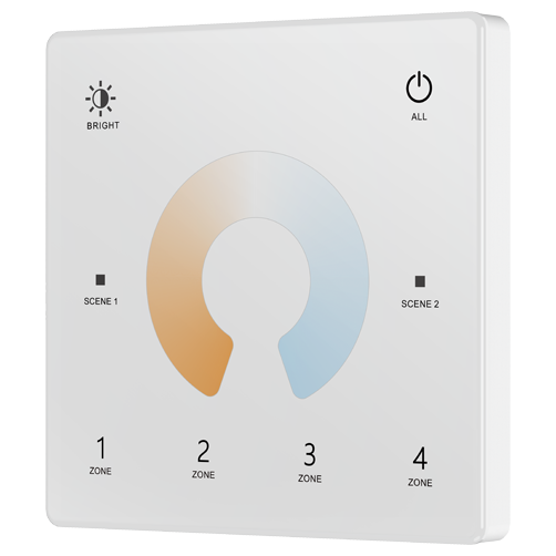 Battery Wall Switch Tunable White 4 Zones White