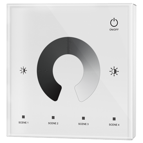 12-48V Wall Switch Single Colour 1 Zone White