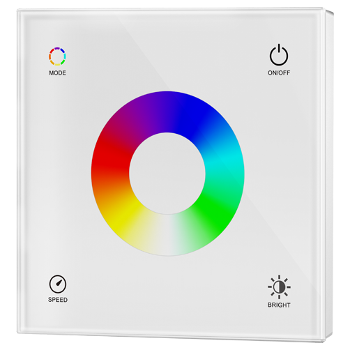 12-48V Wall Switch RGB 1 Zone White