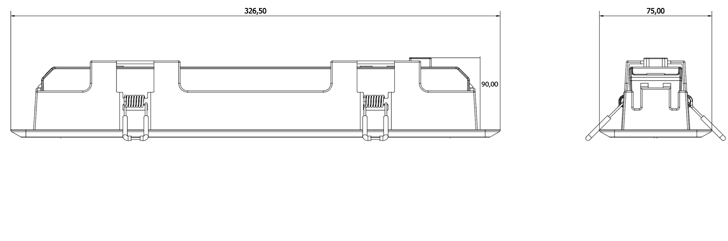 Adler Semi-Recessing Kit White image