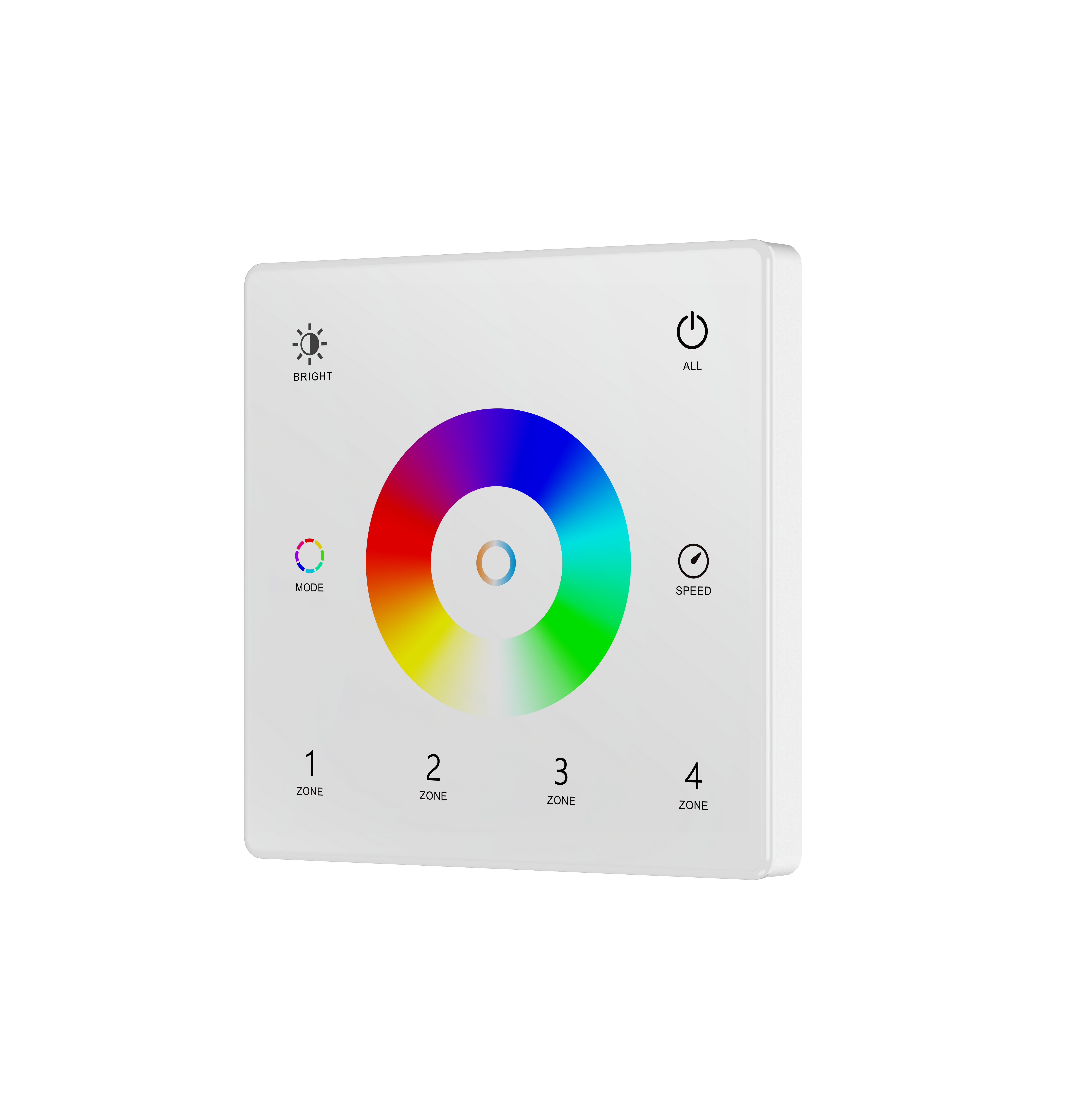Battery Wall Switch RGB RGBW 4 Zones White