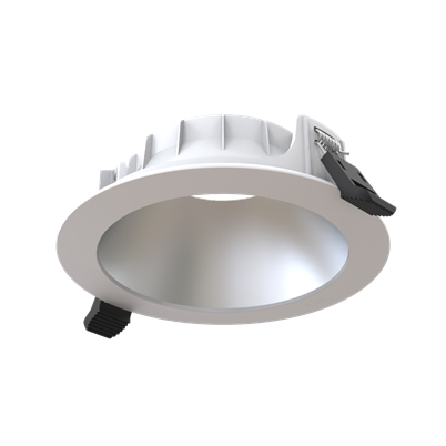 Comfort EVO 0 Satin Chrome Reflector and White Trim image