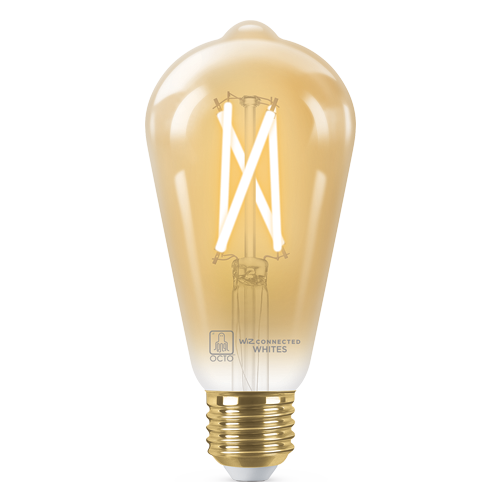 OCTO WiZ Connected ST64 Tunable White Smart Filament Lamp image