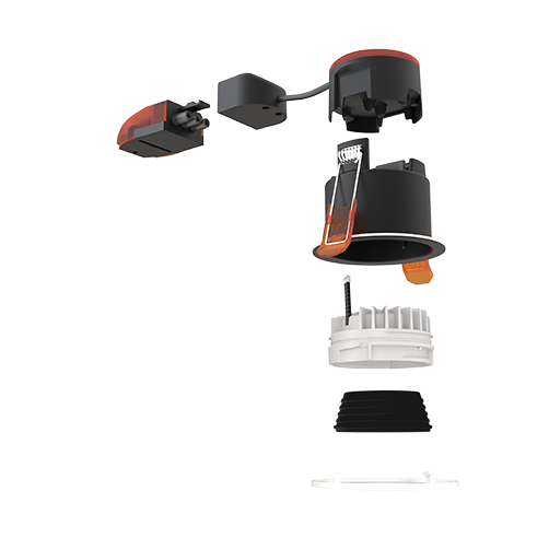 Prism Pro XM Anti Glare Fire Rated Downlight image