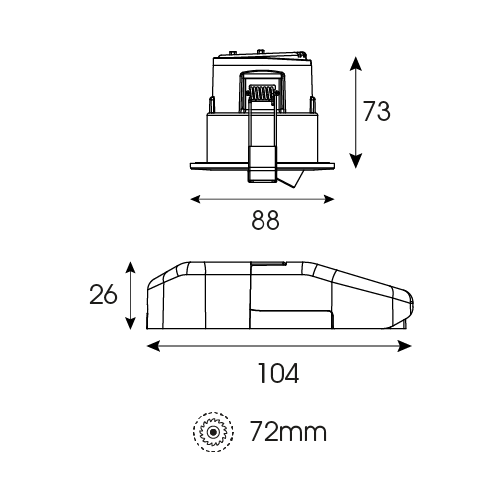 Prism Pro XM Gimbal Fire Rated Downlight image