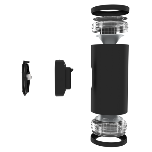 Reef L Bi-Directional Wall Light Black image