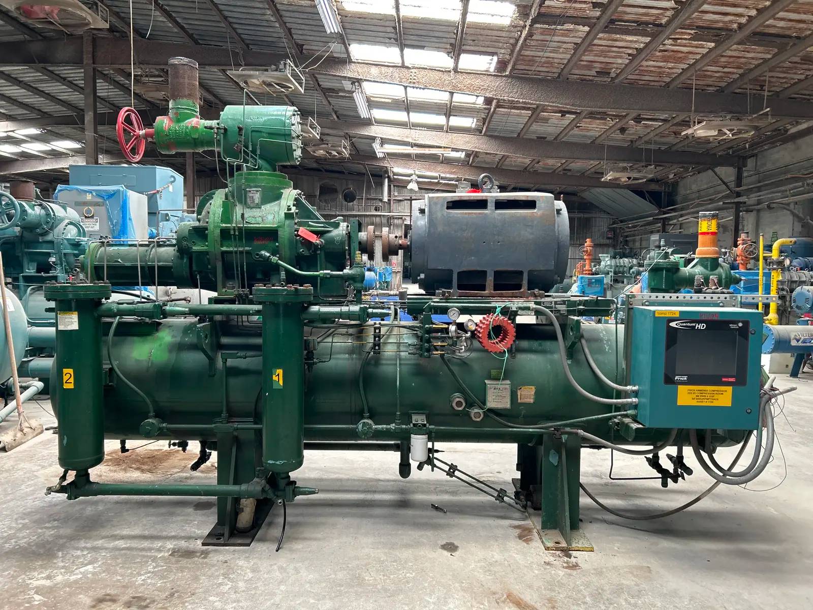 Frick RWB-II-222E Rotary Screw Compressor Package (Frick TDSH233L, 400 ...