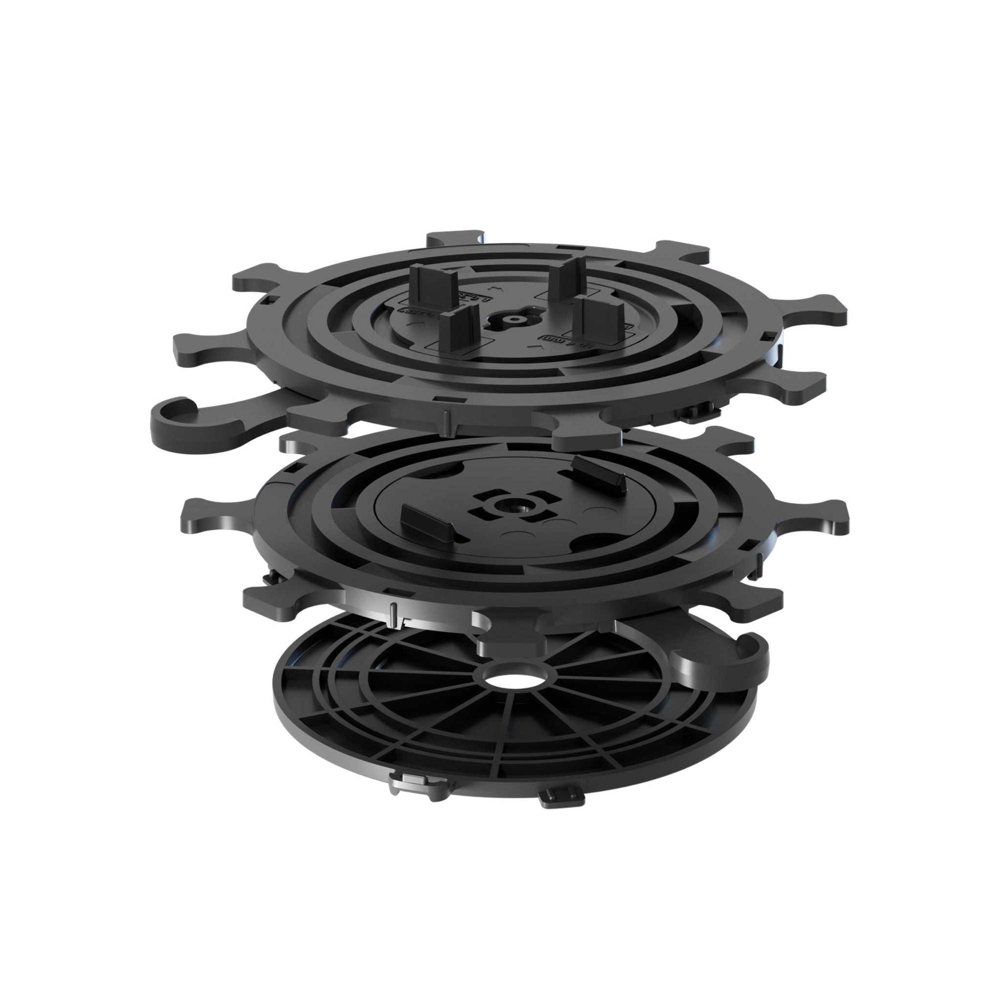 HORI Stelzlager Set Für Terrassen – Höhenverstellbar 18-220 Mm, Mit Gefällekeilen & Gummipads